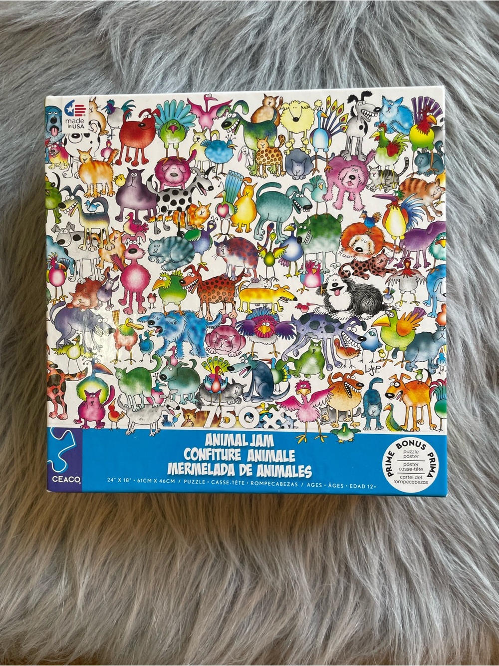 Animal Jam 750-Piece Puzzle - Colorful Animals